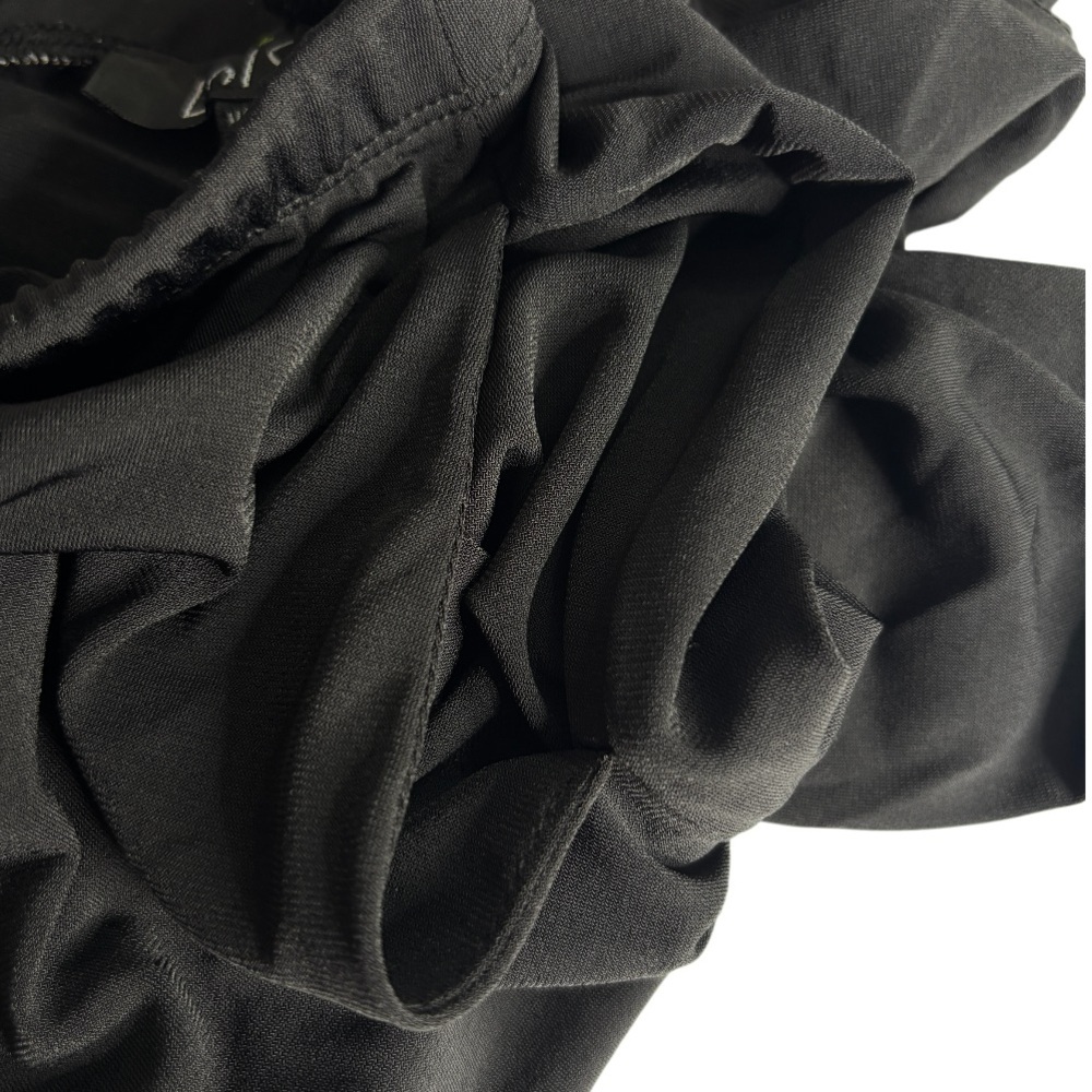 LBISSE | Black Wide Leg Stretch Pants Women’s | Size L - Picture 6 of 7